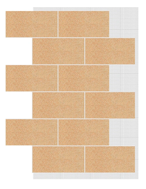 АМК панель блок на сетке, 101 - Светло-песочный