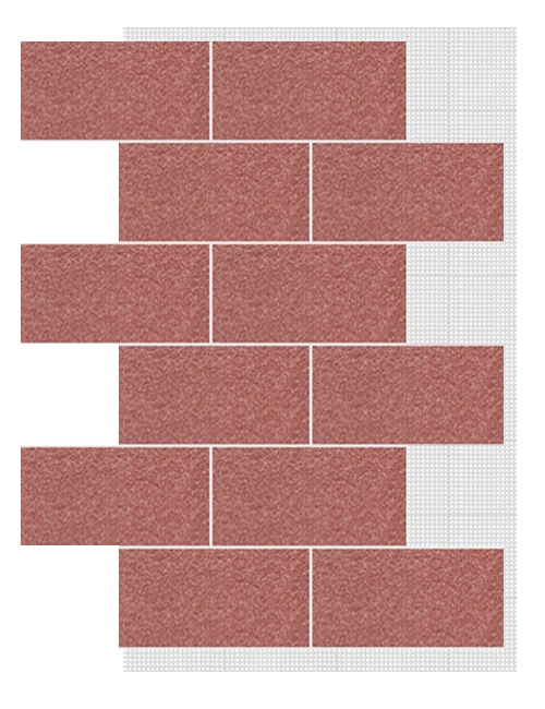 АМК панель блок на сетке, 401 - Светло-красный