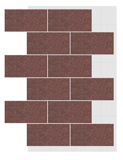 АМК панель блок на сетке, 404 - Темно-красный