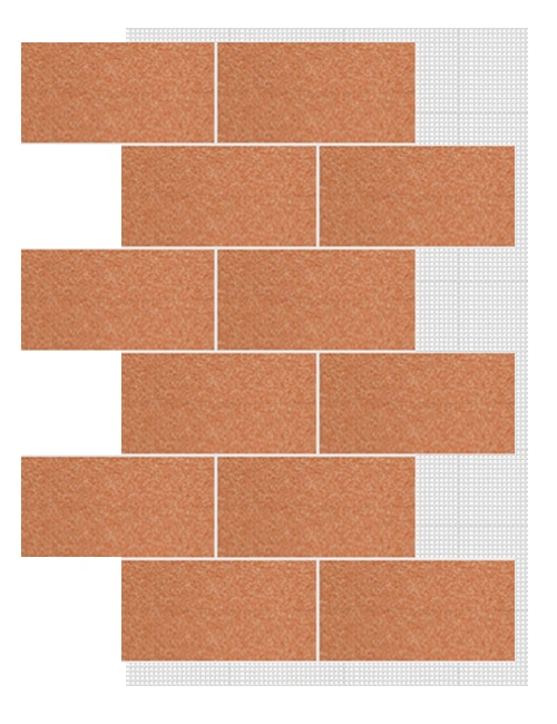 АМК панель блок на сетке, 501 - Светло-терракотовый