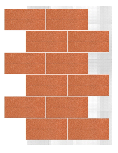 АМК панель блок на сетке, 502 - Терракотовый