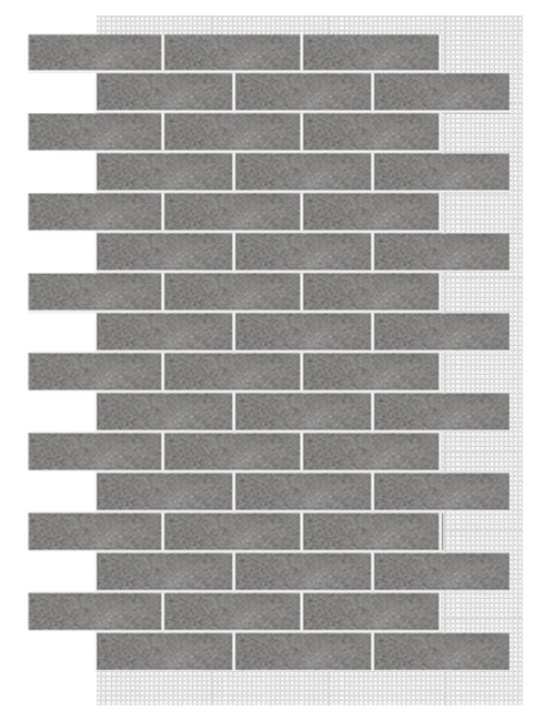 АМК панель кирпич на сетке, 202 - Серый
