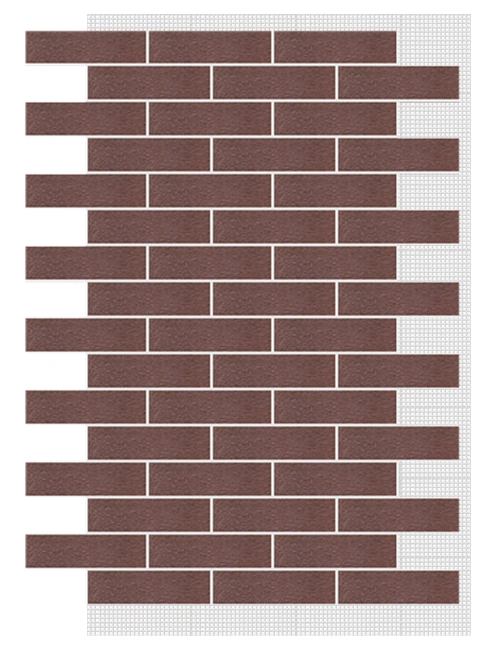 АМК панель кирпич на сетке, 302 - Коричневый