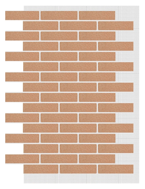 АМК панель клинкер на сетке, 103 - Темно-песочный