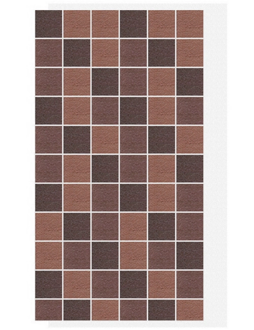 АМК панель мозаика на сетке, 300 - Коричневый микс