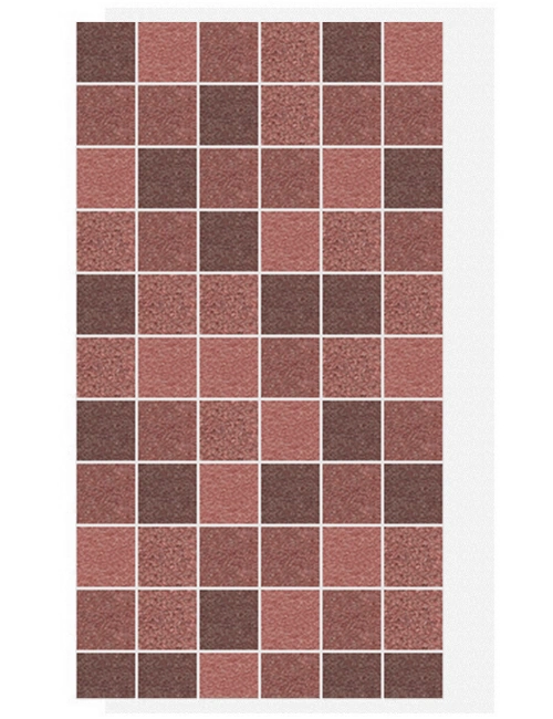 АМК панель мозаика на сетке, 410 - Красный микс
