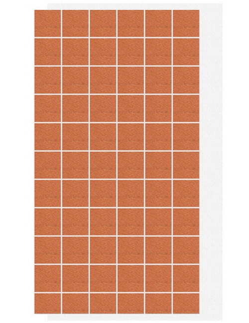 АМК панель мозаика на сетке, 501 - Светло-терракотовый
