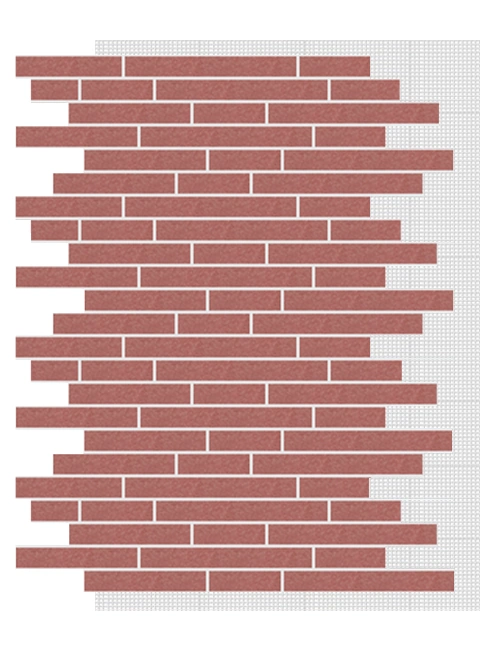 АМК панель ригель на сетке, 401 - Светло-красный