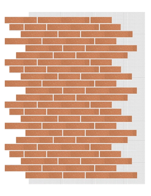 АМК панель ригель на сетке, 501 - Светло-терракотовый