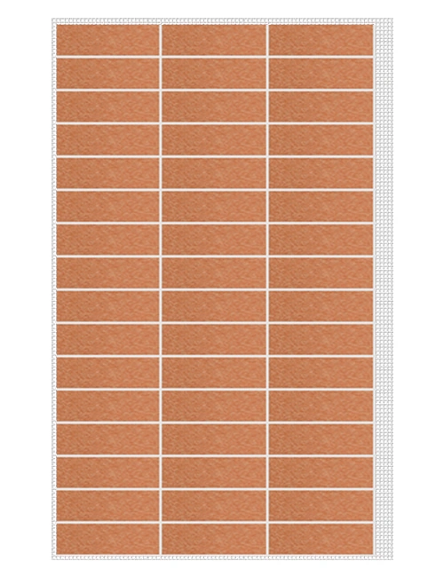 АМК панель ряд на сетке, 501 - Светло-терракотовый