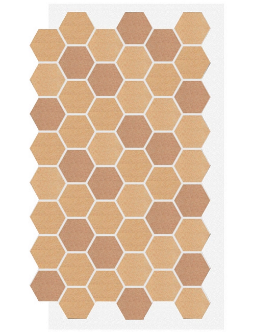 АМК панель соты на сетке, 100 - Песочный микс