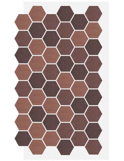 АМК панель соты на сетке, 300 - Коричневый микс