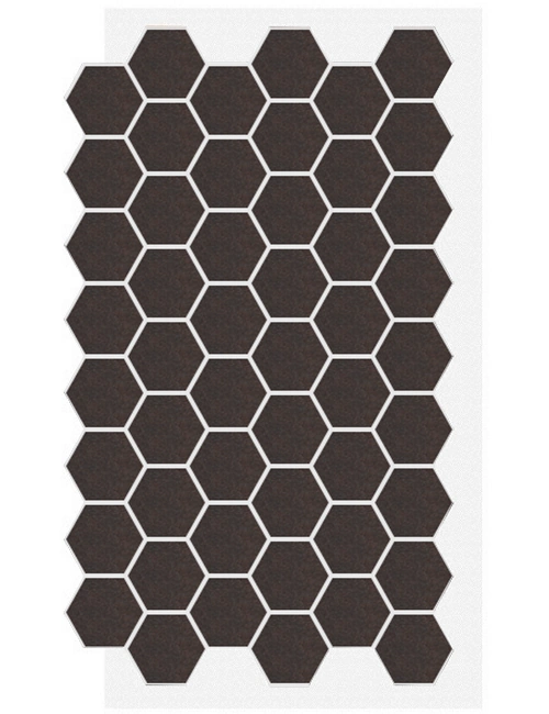 АМК панель соты на сетке, 304 - Черно-коричневый