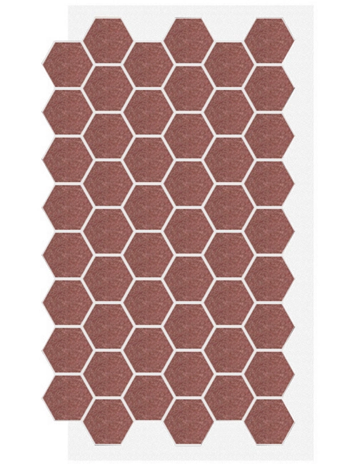 АМК панель соты на сетке, 403 - Красный