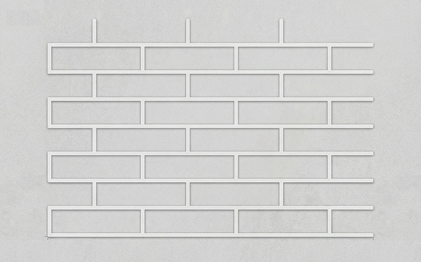 Трафарет для штукатурки самоклеящийся, Кирпичная кладка 899×584 мм