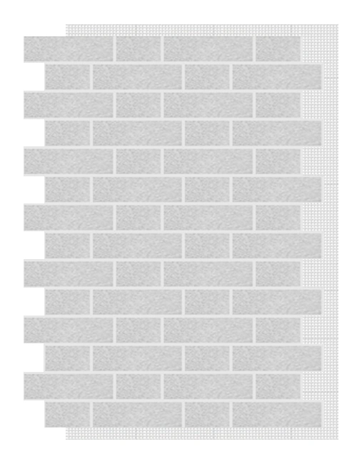 АМК панель тычок на сетке, 002 - Бело-серый