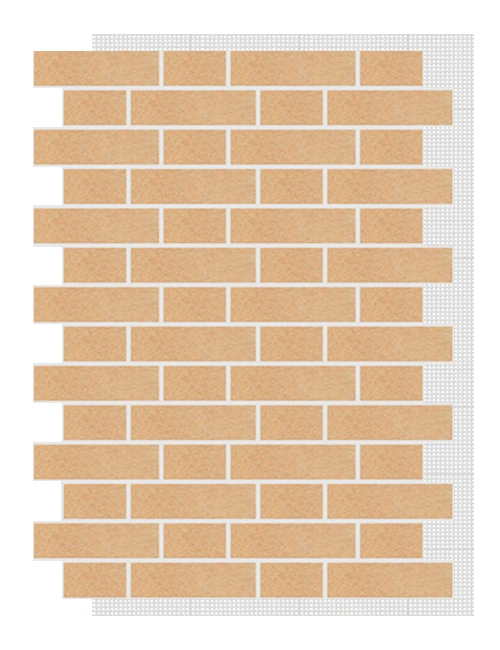 АМК панель тычок на сетке, 101 - Светло-песочный