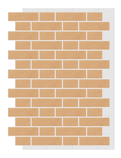 АМК панель тычок на сетке, 102 - Песочный