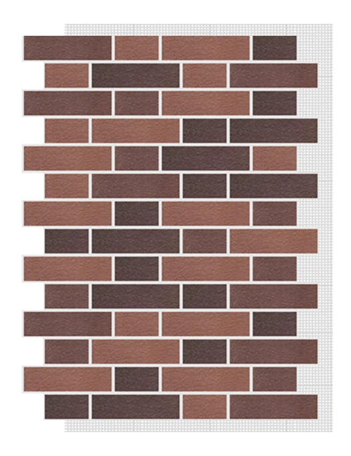 АМК панель тычок на сетке, 300 - Коричневый микс