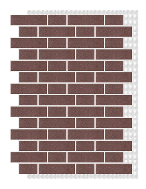 АМК панель тычок на сетке, 302 - Коричневый