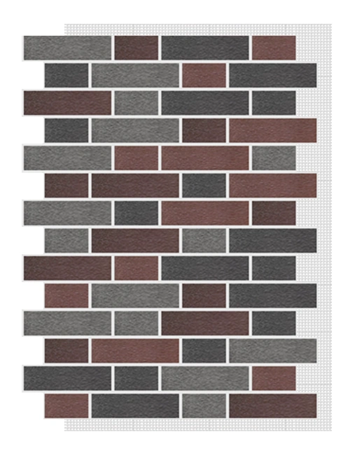 АМК панель тычок на сетке, 322 - Серо-коричневый микс