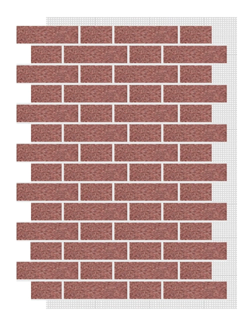 АМК панель тычок на сетке, 402 - Красный